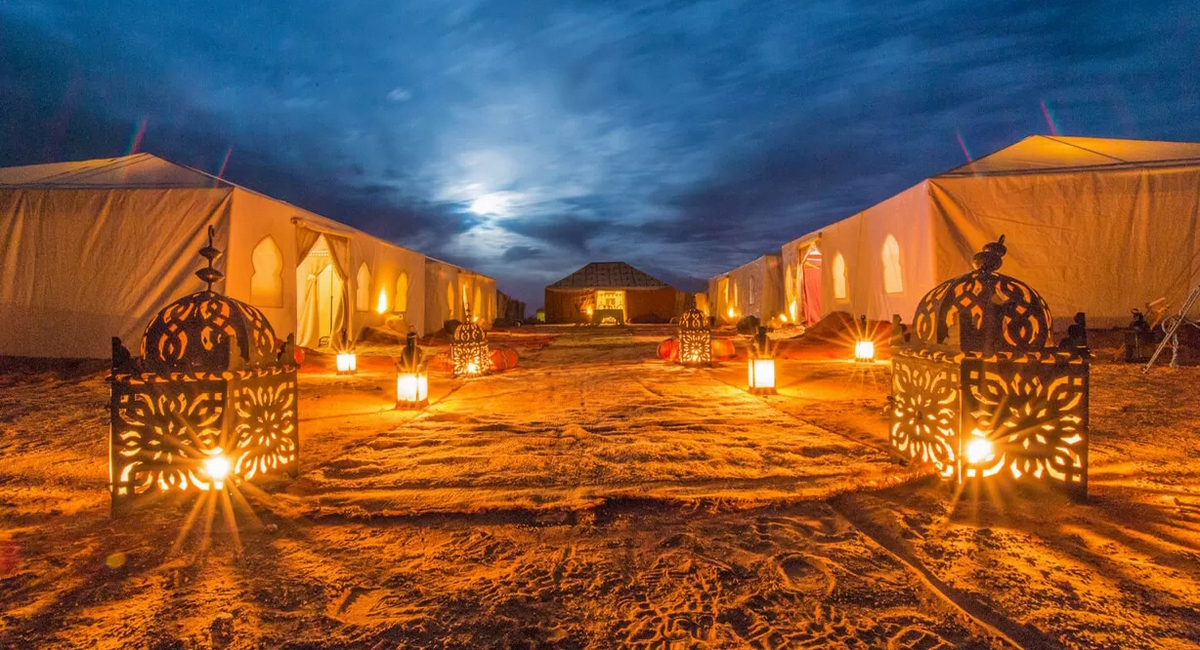 Marocco, Merzouga, luxury desert camp